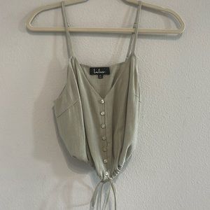 Lulu’s cropped tie waist tank
